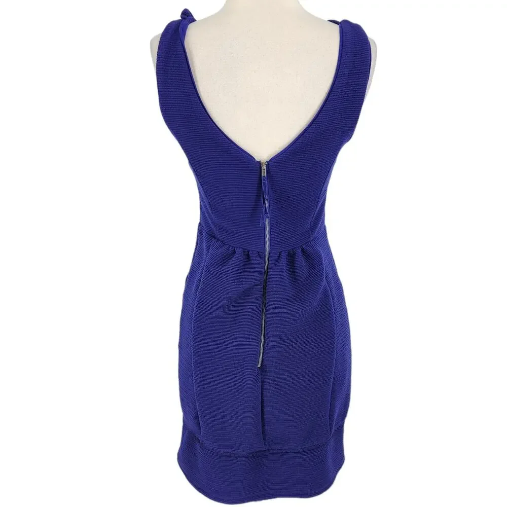 SALE Anthropologie Maeve Knit Ribbed Ruffle Sleeveless Sheath Dress - Picture 6 of 10